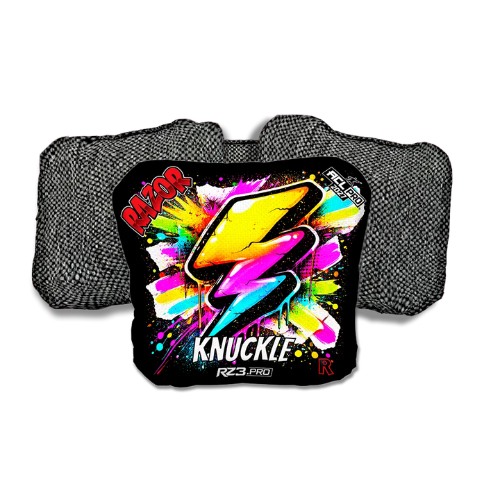 Knuckle PRO Bolt SP Gray Back Cornhole Bags