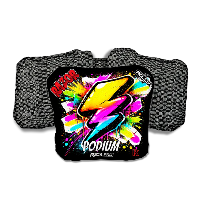 Podium PRO Bolt SP Black Back Cornhole Bags