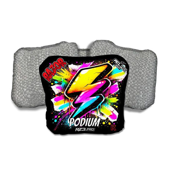 Podium PRO Bolt SP Silver Back Cornhole Bags