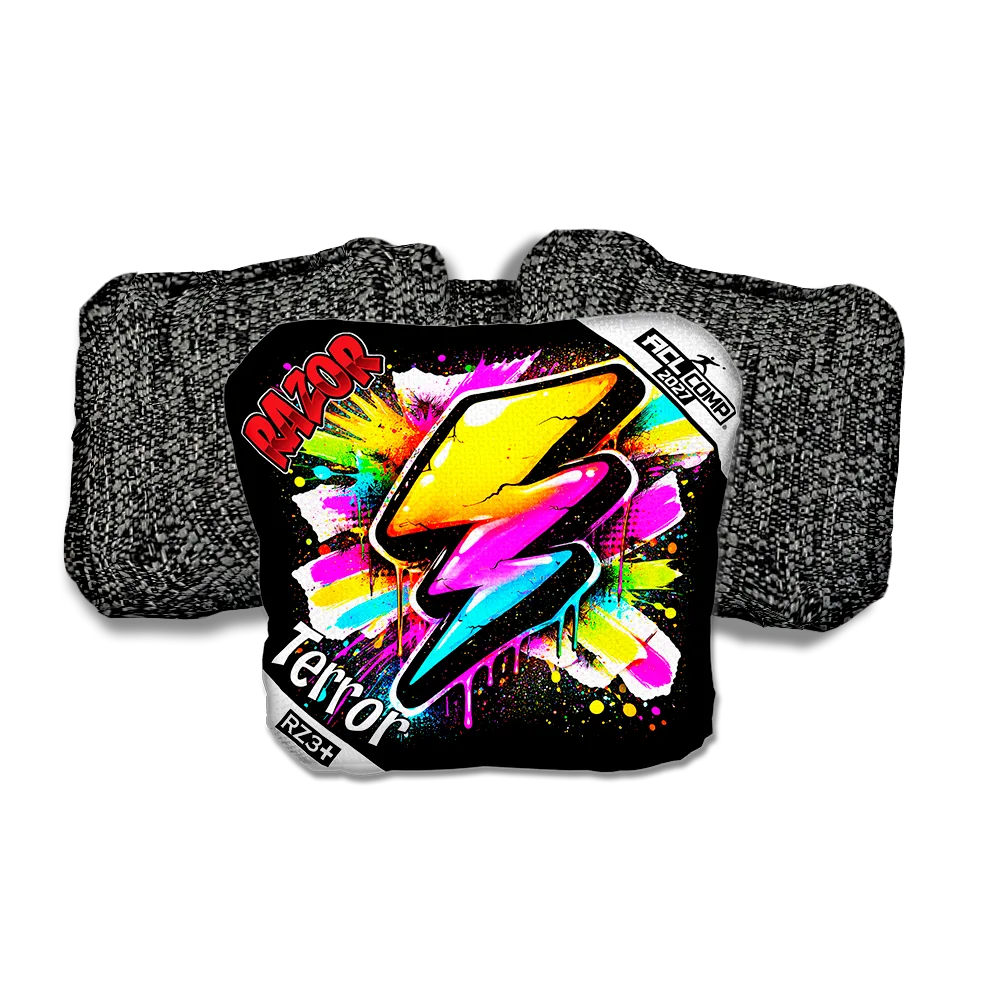Terror COMP Bolt SP Black Back Cornhole Bags