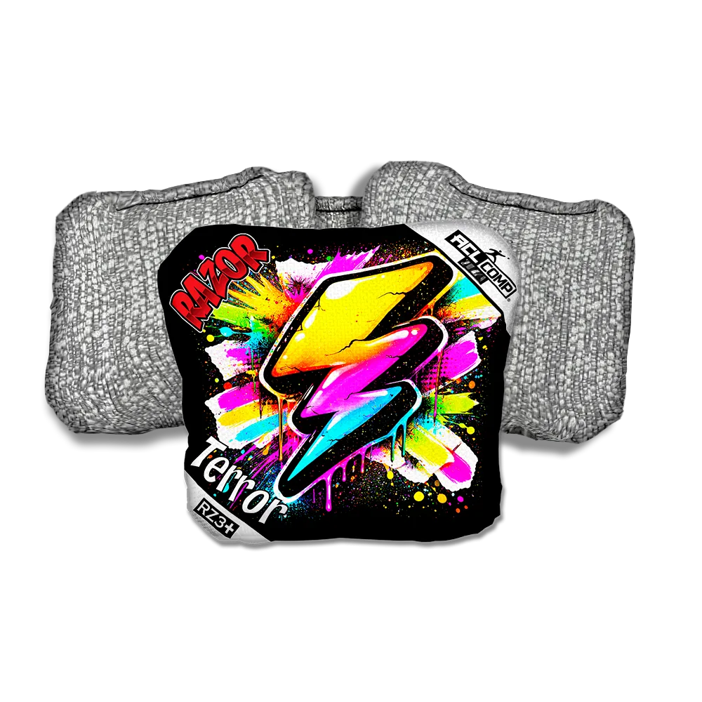 Terror COMP Bolt SP Silver Back Cornhole Bags