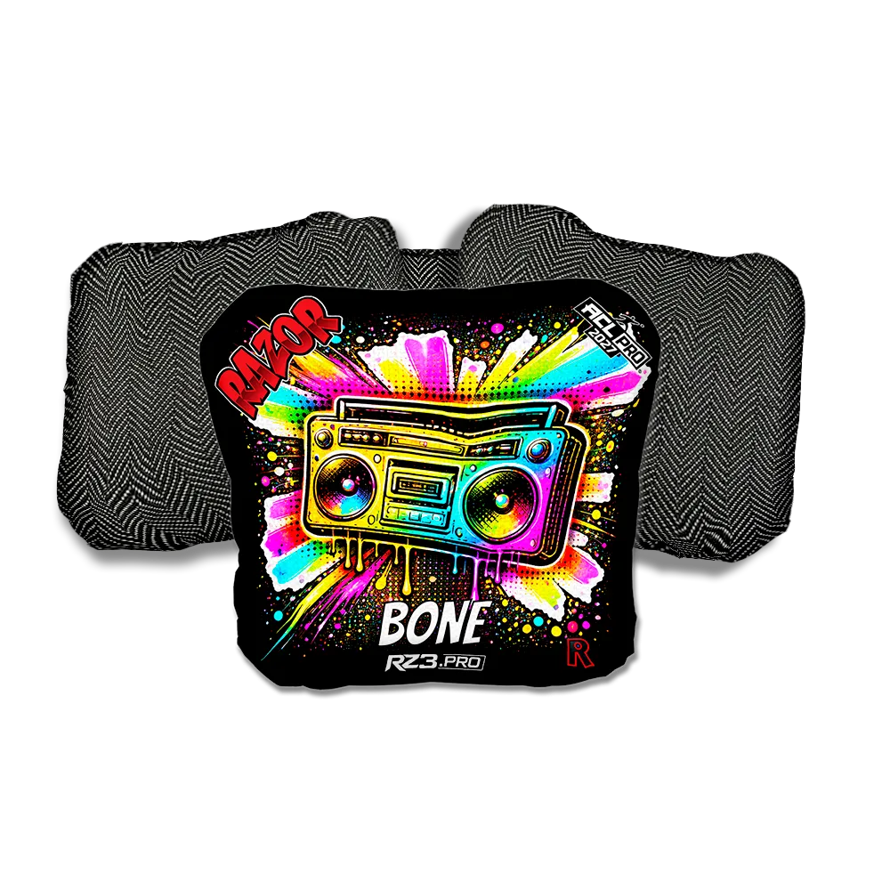 Bone PRO Boom Box SP Black Back Cornhole Bags