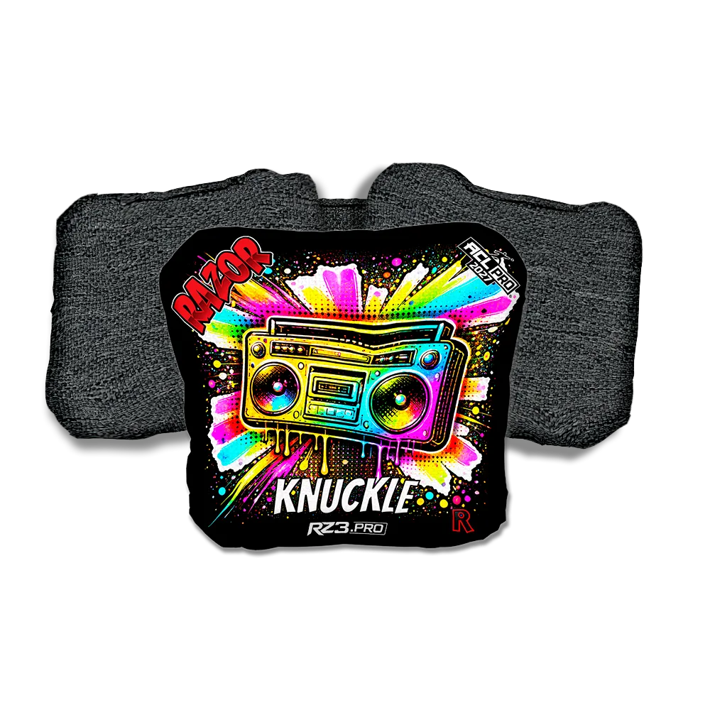 Knuckle PRO Boom Box SP Black Back Cornhole Bags