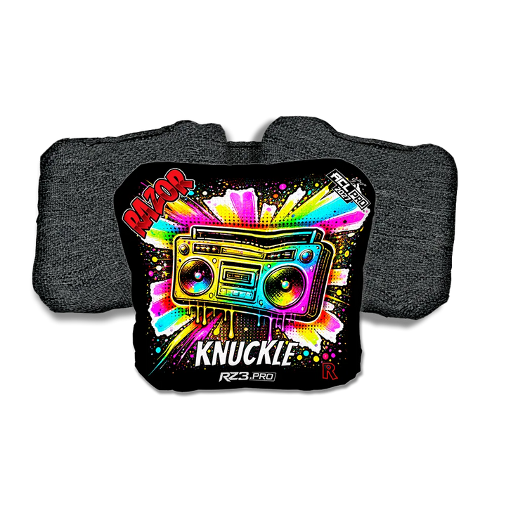 Knuckle PRO Boom Box SP Black Back Cornhole Bags