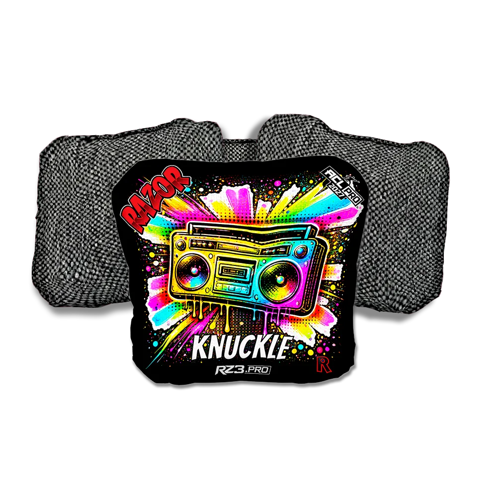 Knuckle PRO Boom Box SP Gray Back Cornhole Bags