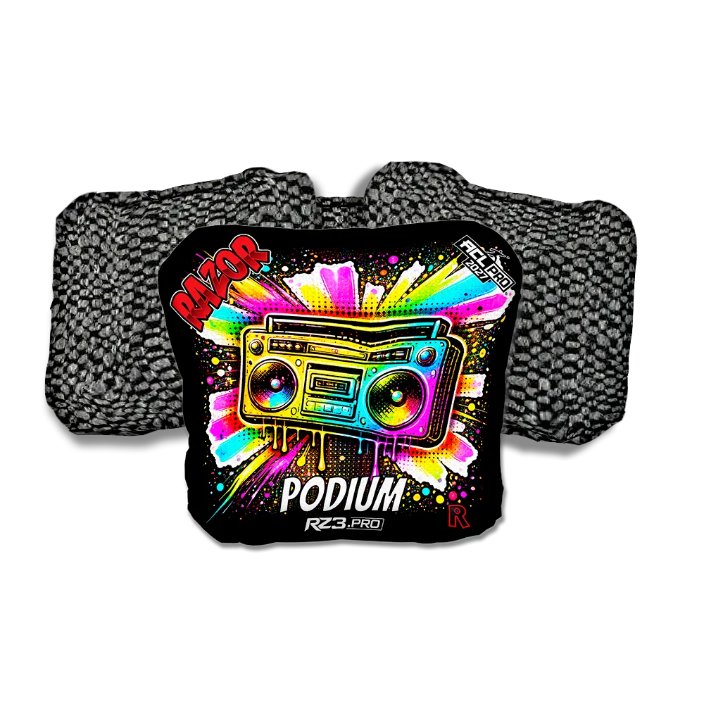 Podium PRO Boom Box SP Black Back Cornhole Bags