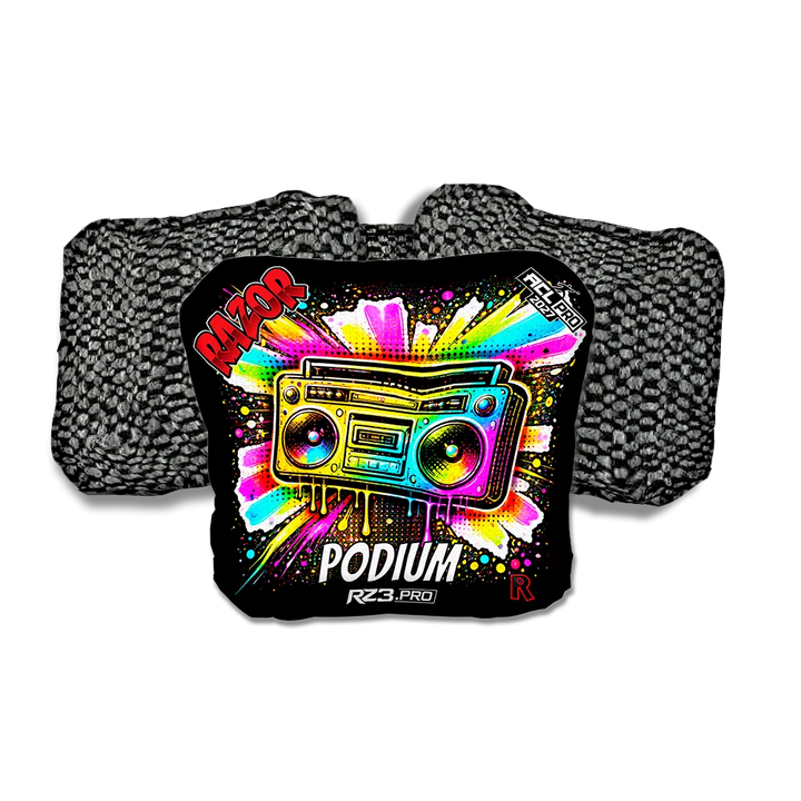 Podium PRO Boom Box SP Black Back Cornhole Bags