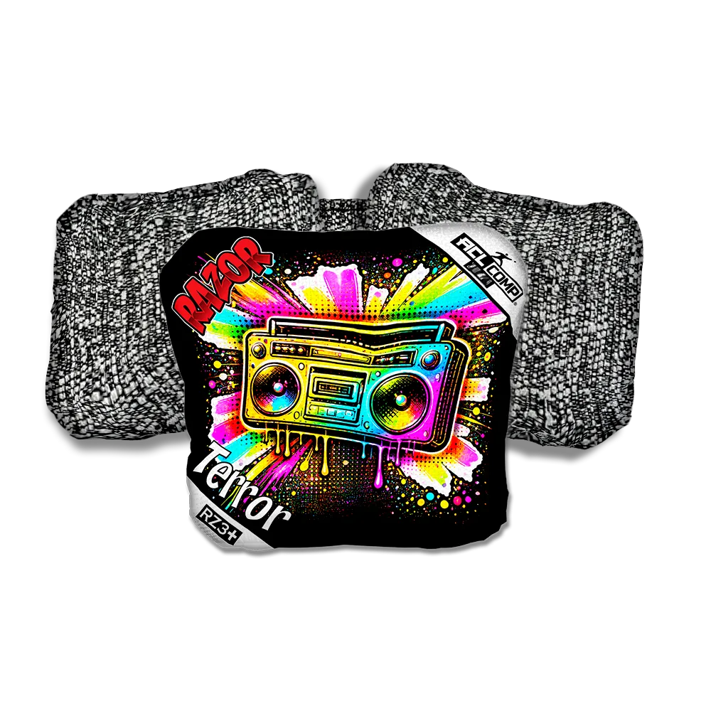 Terror COMP Boom Box SP Salt Pepper Back Cornhole Bags