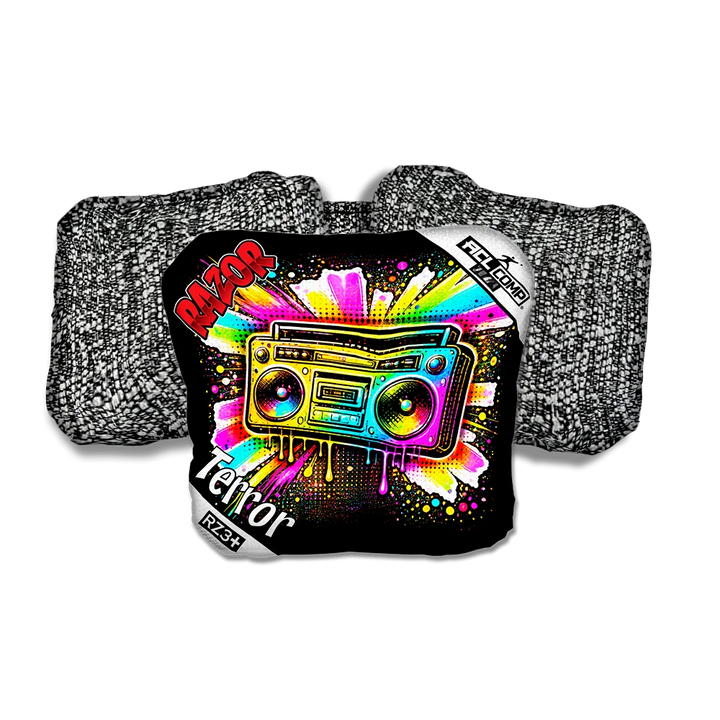 Terror COMP Boom Box SP Salt Pepper Back Cornhole Bags