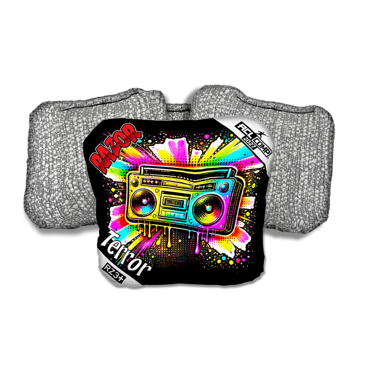 Terror COMP Boom Box SP Silver Back Cornhole Bags
