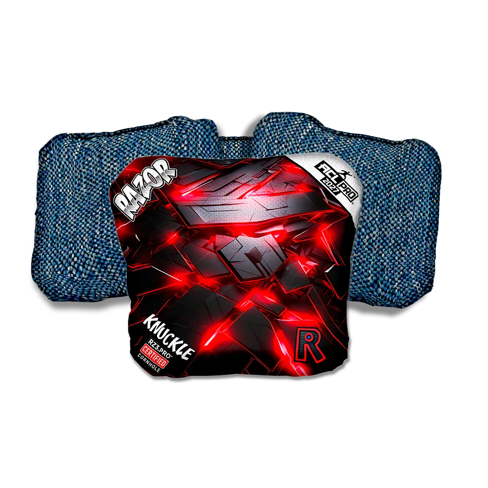 Knuckle PRO Breakout Blue Back Cornhole Bags