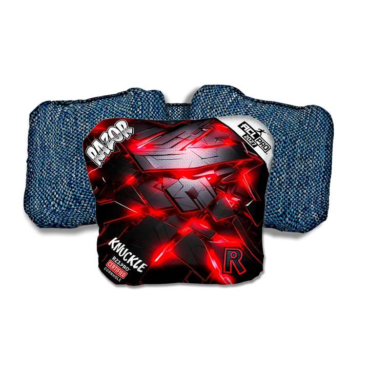 Knuckle PRO Breakout Blue Back Cornhole Bags