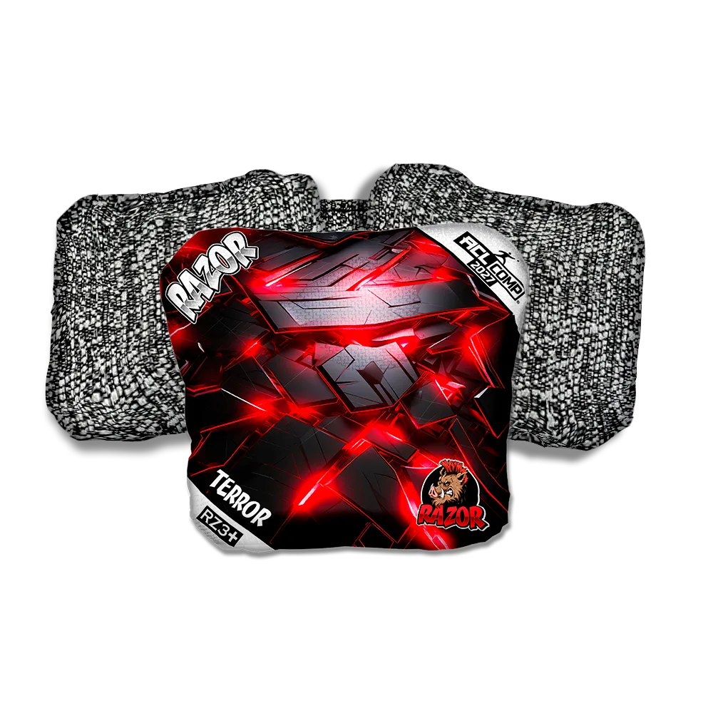 Terror COMP Breakout Salt Pepper Back Cornhole Bags