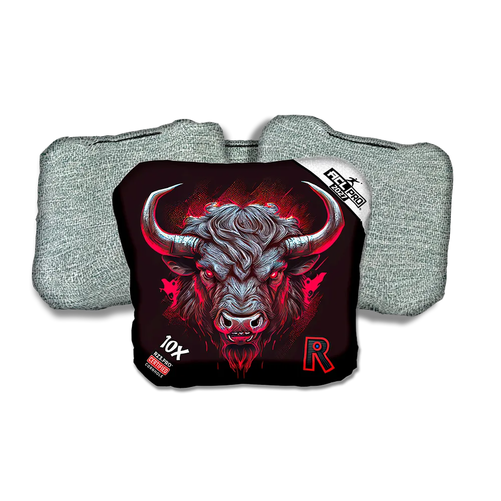 10 X PRO Buffalo Black Series Light Back Cornhole Bags