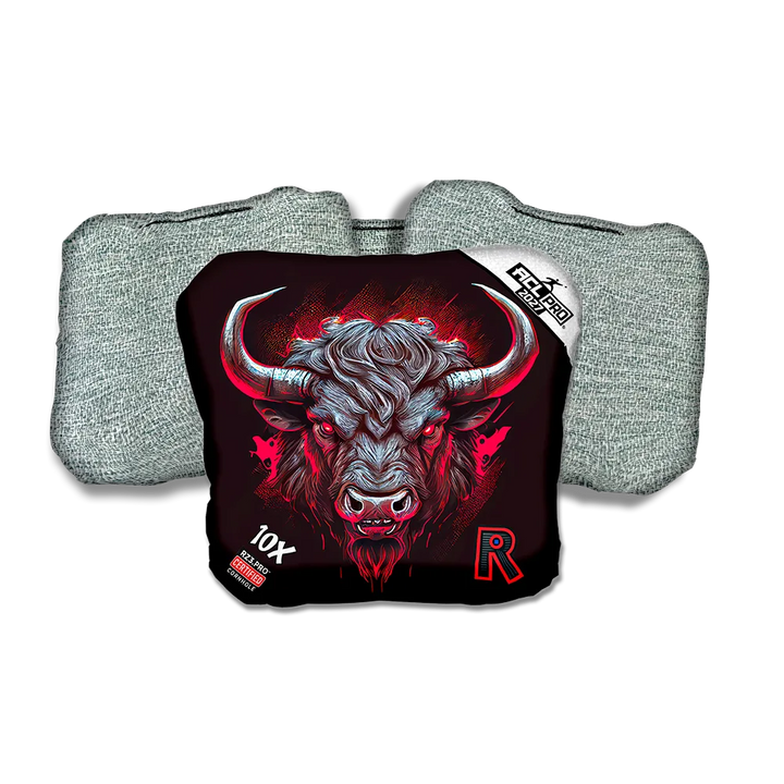 10 X PRO Buffalo Black Series Light Back Cornhole Bags