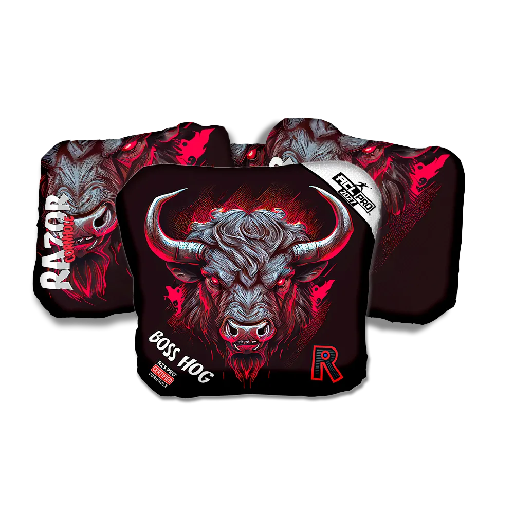 Boss Hog PRO Buffalo Black Series Cornhole Bags