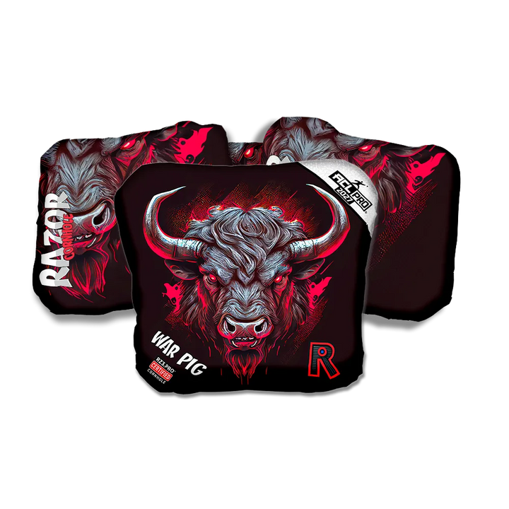 War Pig PRO Buffalo Black Series Cornhole Bags