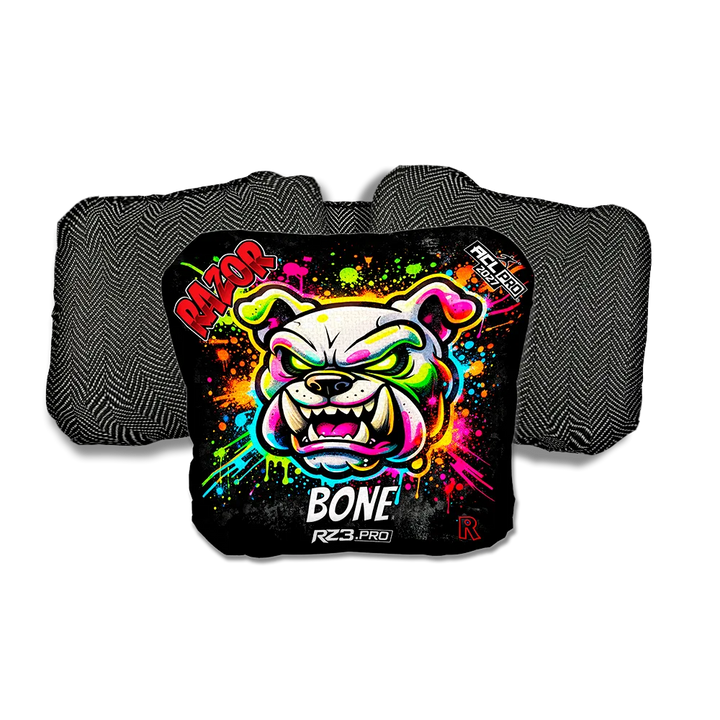 Bone PRO Bulldog SP Black Back Cornhole Bags