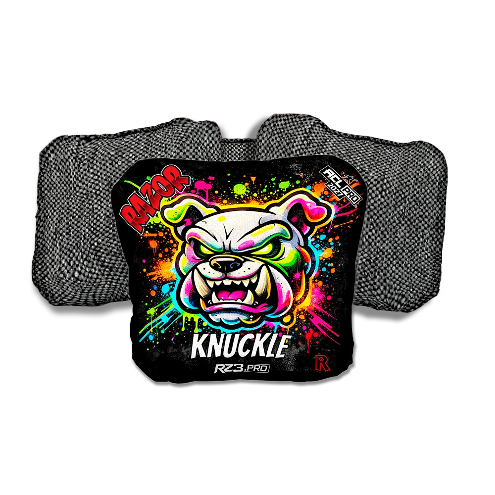Knuckle PRO Bulldog SP Gray Back Cornhole Bags
