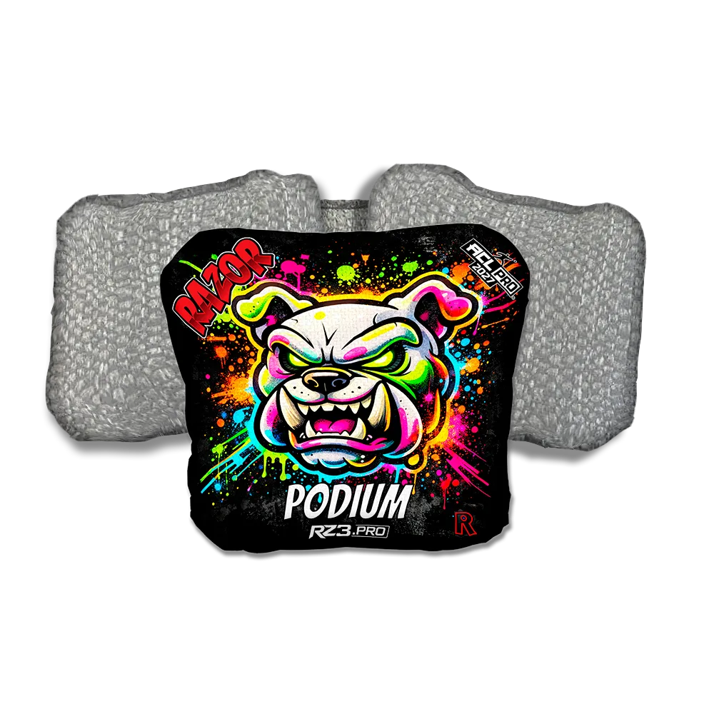 Podium PRO Bulldog SP Silver Back Cornhole Bags