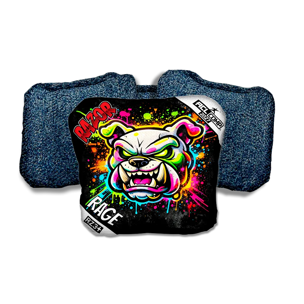Rage COMP Bulldog SP Blue Back Cornhole Bags