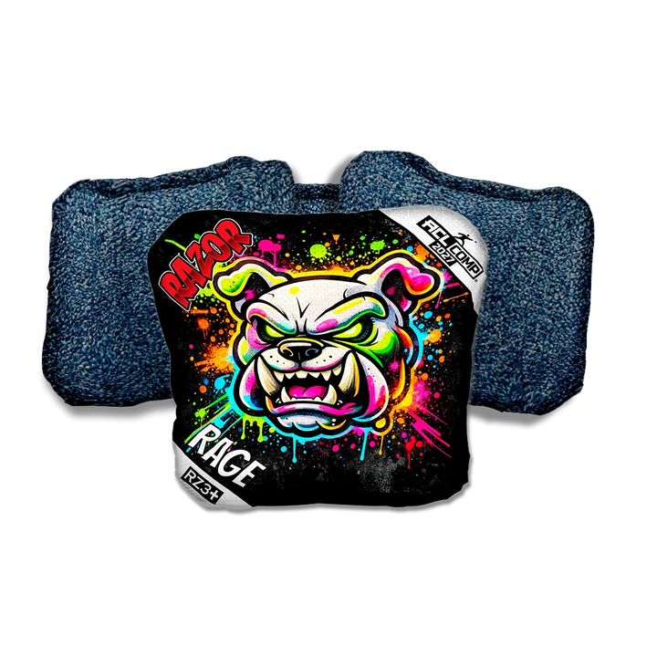 Rage COMP Bulldog SP Blue Back Cornhole Bags