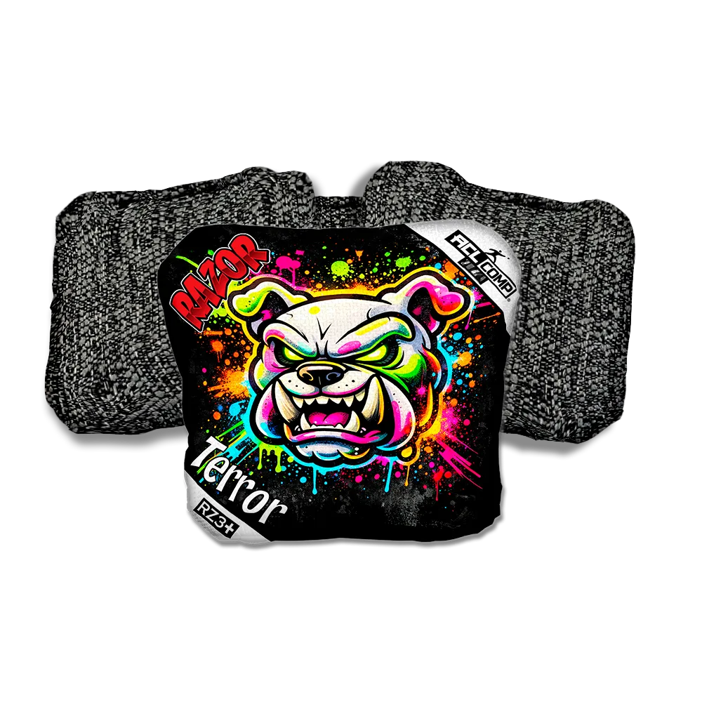 Terror COMP Bulldog SP Black Back Cornhole Bags
