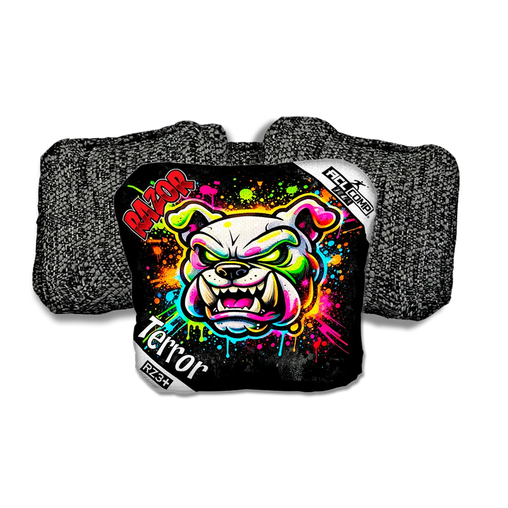 Terror COMP Bulldog SP Black Back Cornhole Bags