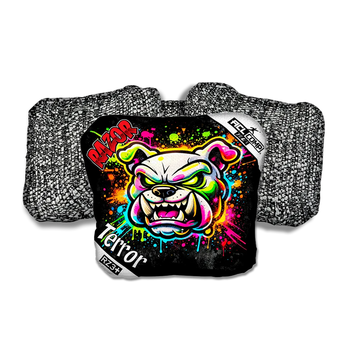 Terror COMP Bulldog SP Salt Pepper Back Cornhole Bags