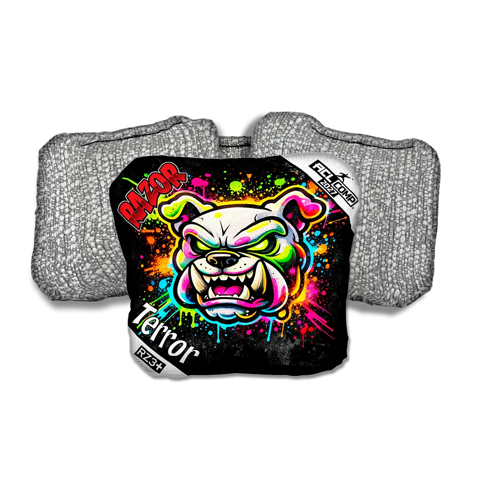Terror COMP Bulldog SP Silver Back Cornhole Bags