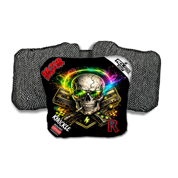 Knuckle PRO Burnrate Gray Back Cornhole Bags