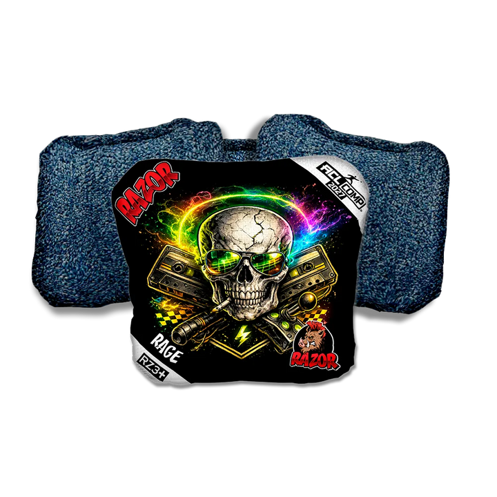 Rage COMP Burnrate Blue Back Cornhole Bags
