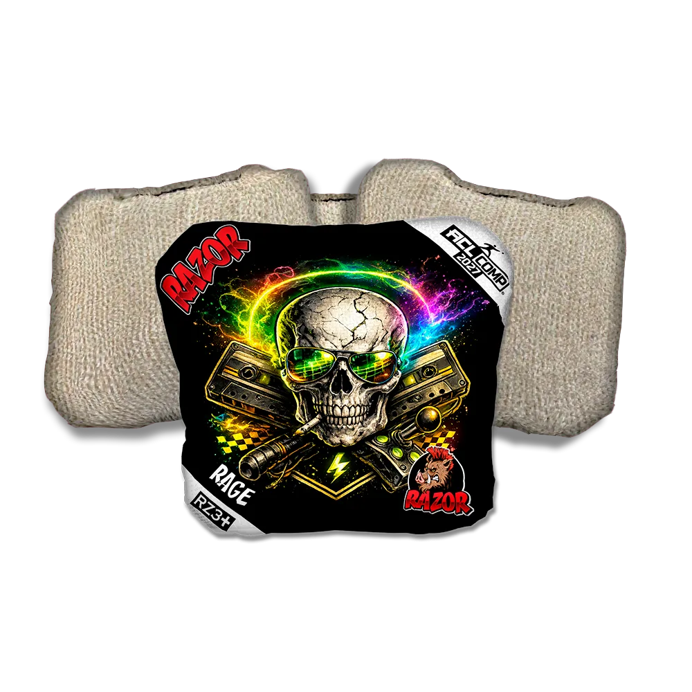 Rage COMP Burnrate Tan Back Cornhole Bags