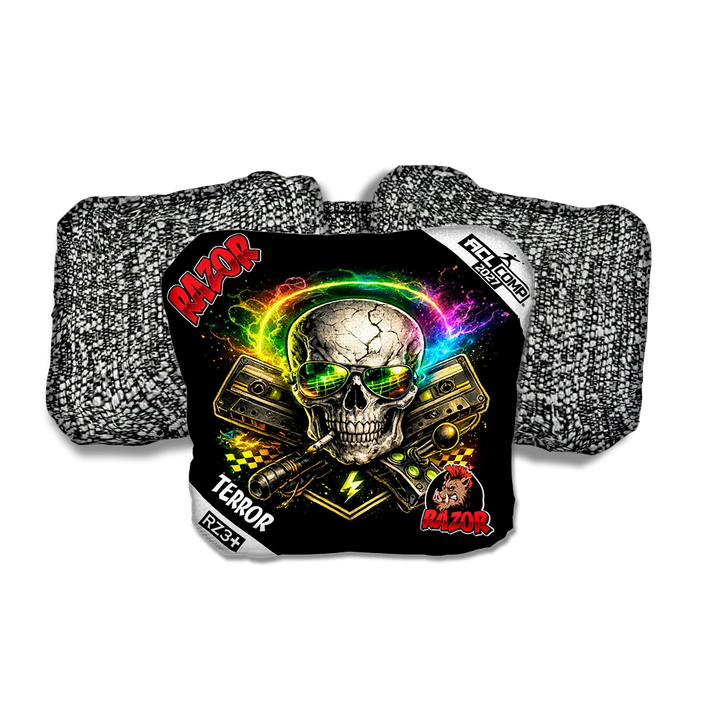 Terror COMP Burnrate Salt Pepper Back Cornhole Bags