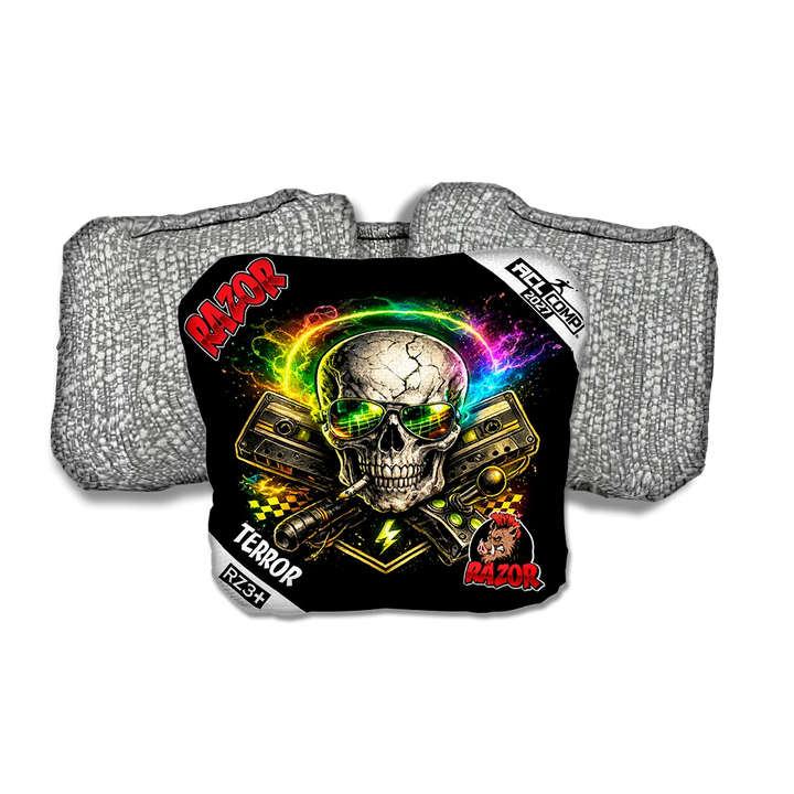 Terror COMP Burnrate Silver Back Cornhole Bags