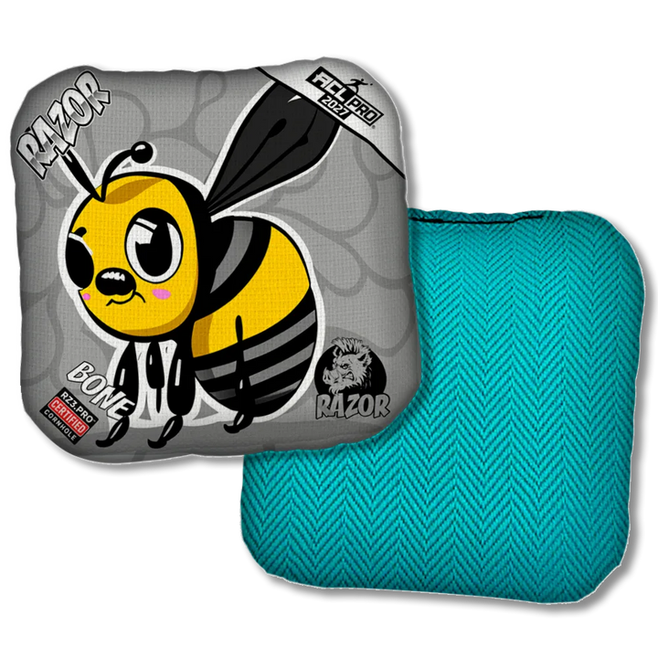 Bone PRO Buzzed Bee Teal Back Product View