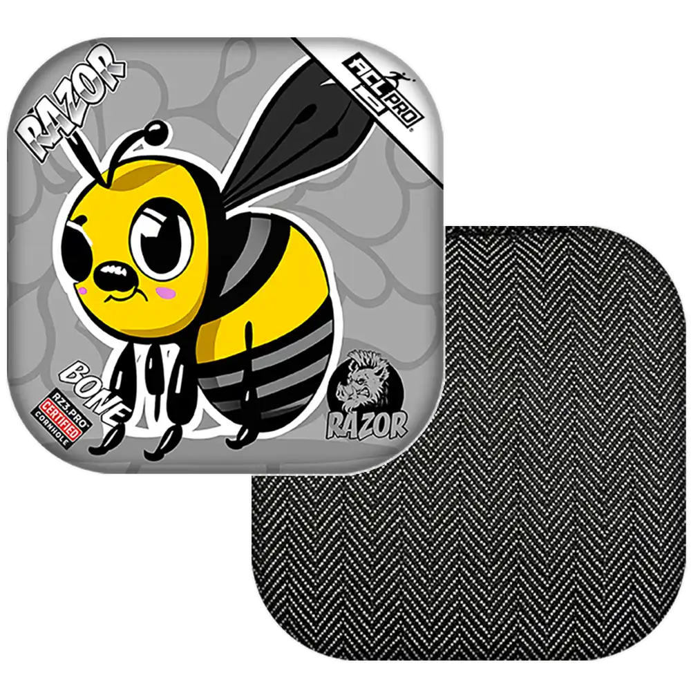 Bone | Buzzed Bee | ACL PRO Razor Cornhole Bags
