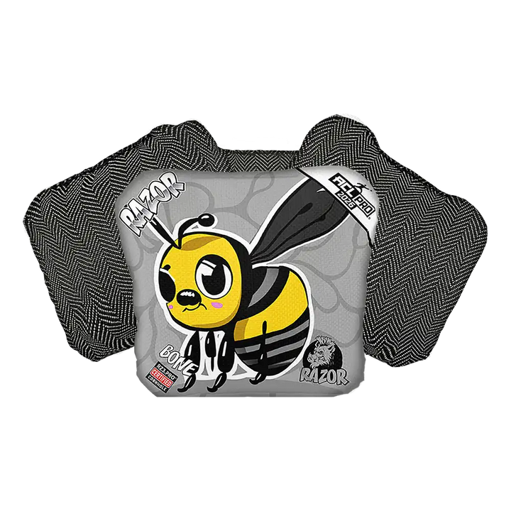 Bone | Buzzed Bee | ACL PRO Razor Cornhole Bags