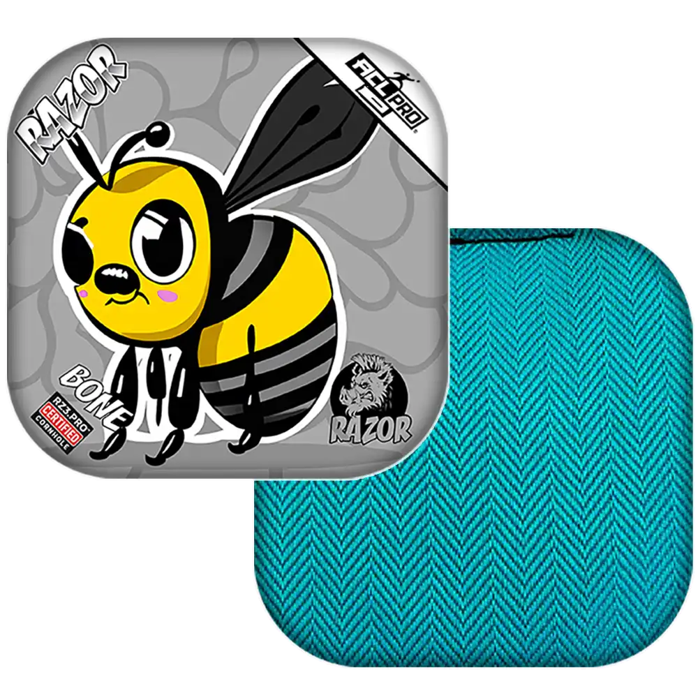 Bone | Buzzed Bee | ACL PRO Razor Cornhole Bags