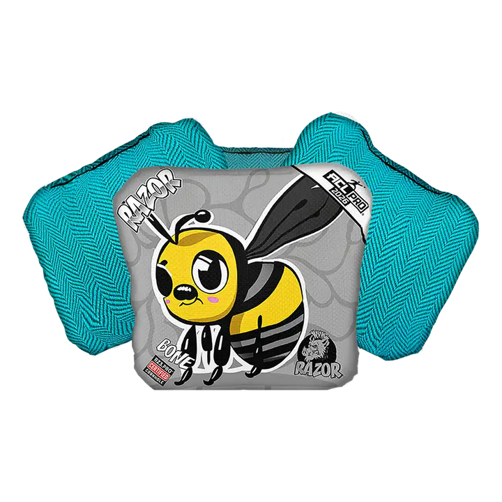 Bone | Buzzed Bee | ACL PRO Razor Cornhole Bags