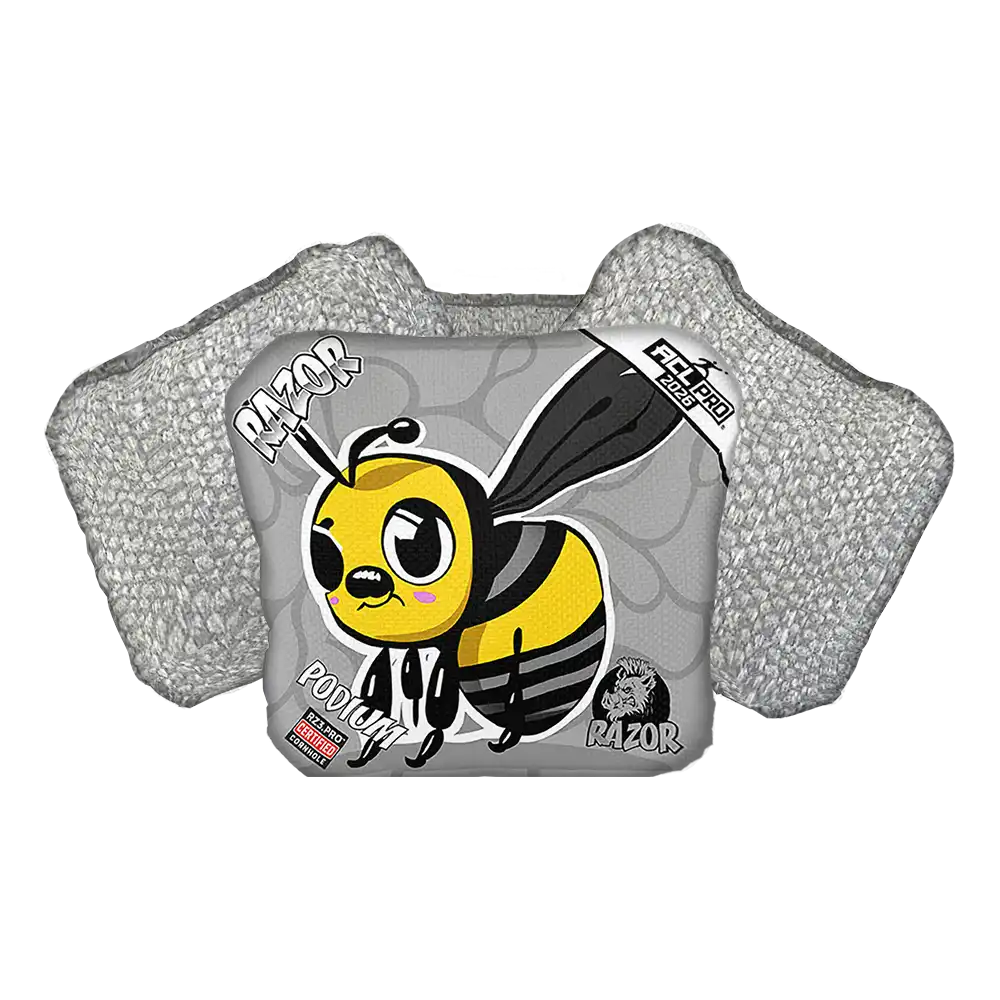 Podium | Buzzed Bee | ACL PRO Razor Cornhole Bags