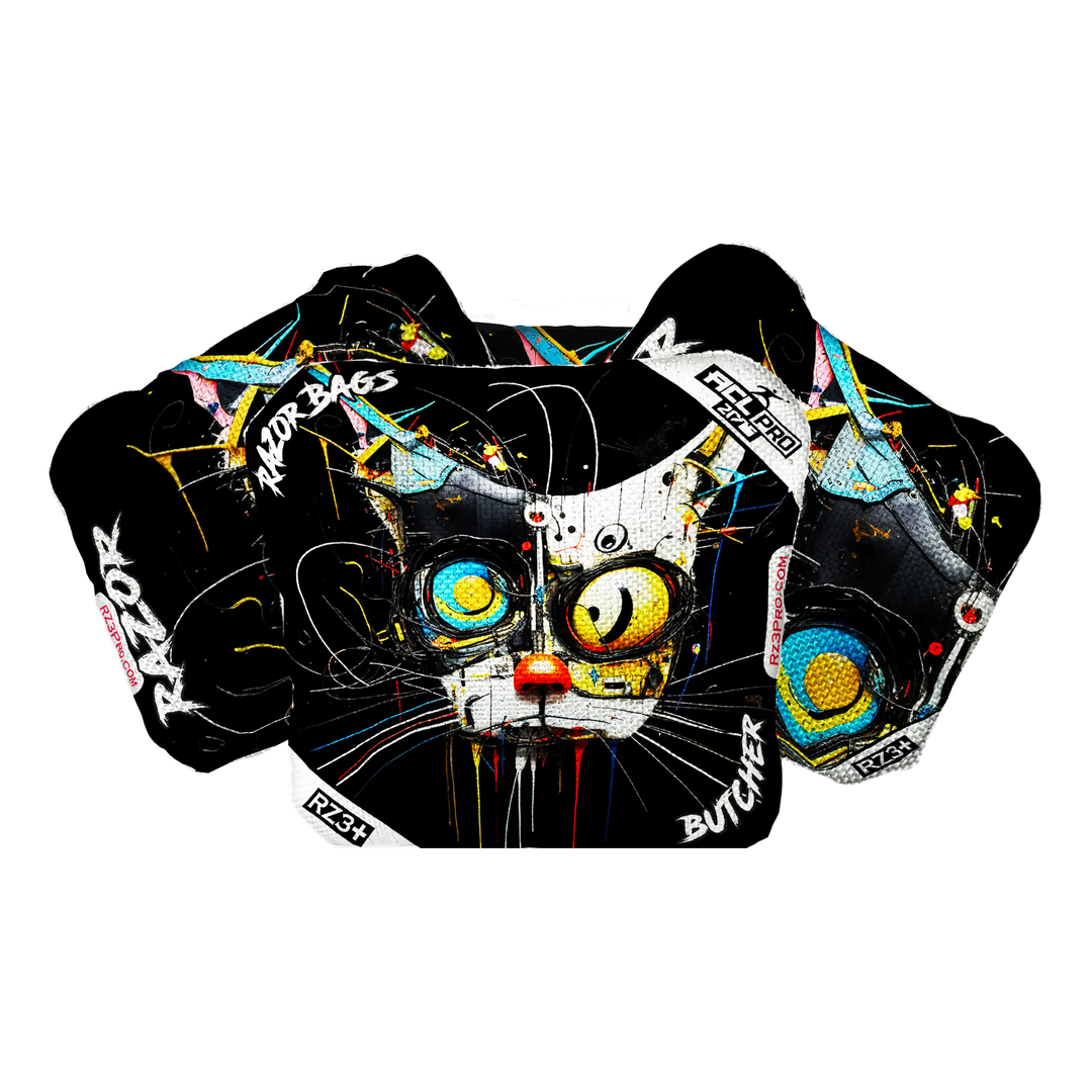Butcher | Cat Abstract | ACL PRO Razor Cornhole Bags