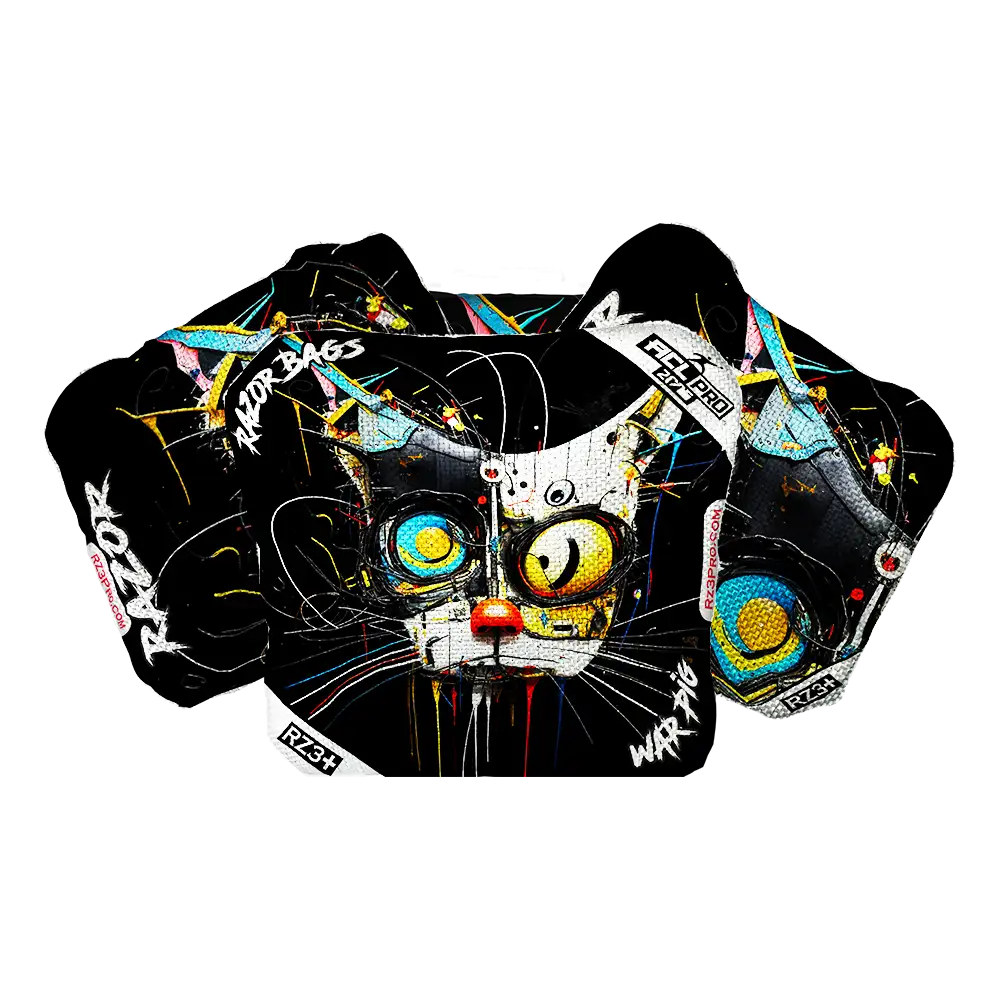 War Pig | Cat Abstract | ACL PRO Razor Cornhole Bags