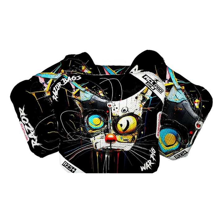 War Pig | Cat Abstract | ACL PRO Razor Cornhole Bags