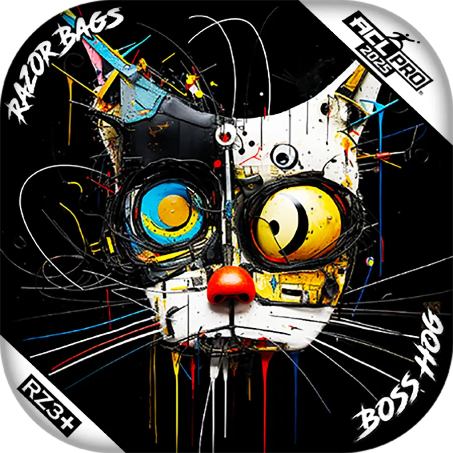 Boss Hog | Cat Abstract | ACL PRO Cornhole Bags by Razor Bags (Razor Cornhole)