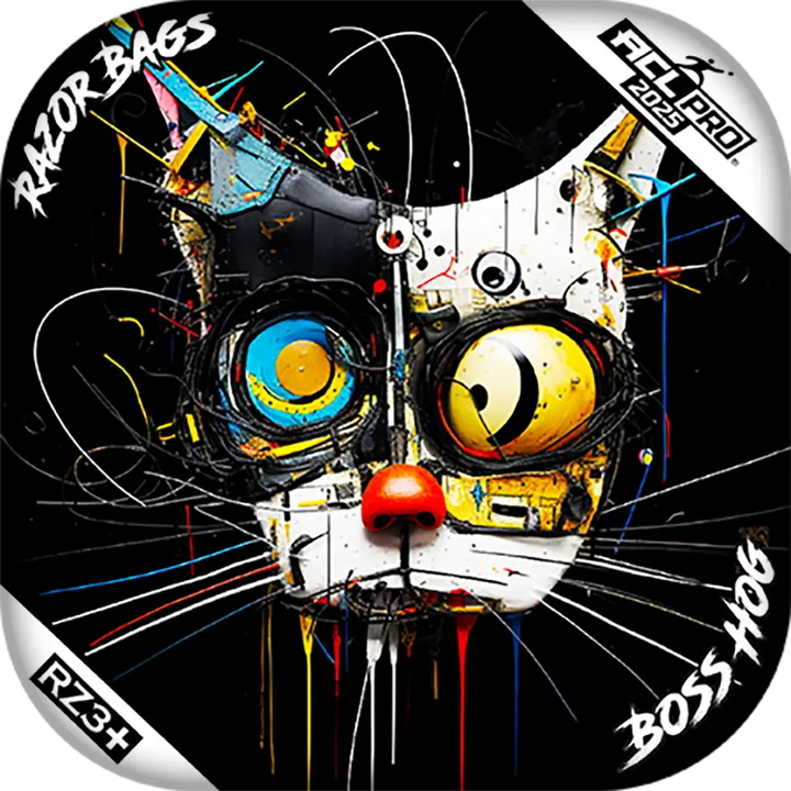 Boss Hog | Cat Abstract | ACL PRO Cornhole Bags by Razor Bags (Razor Cornhole)