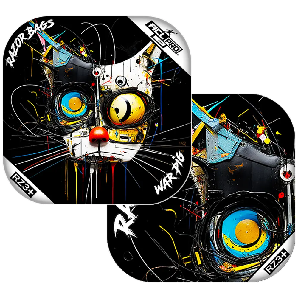 War Pig | Cat Abstract | ACL PRO Razor Cornhole Bags