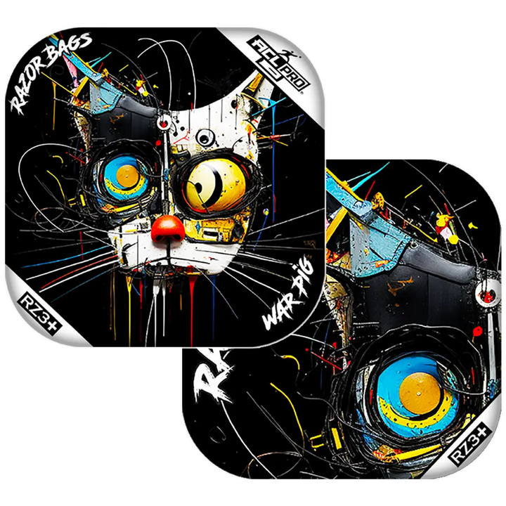 War Pig | Cat Abstract | ACL PRO Razor Cornhole Bags