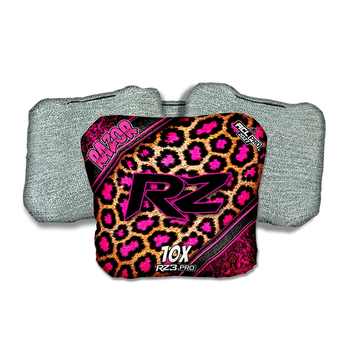 10 X PRO Cheetah RZ Light Back Cornhole Bags