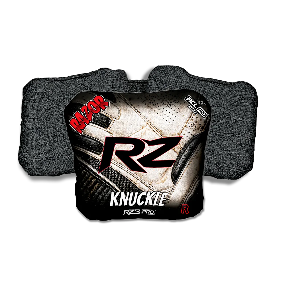 Knuckle PRO Clutch RZ Black Back Cornhole Bags